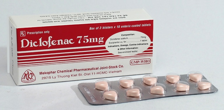 Thuốc Diclofenac giúp kháng viêm giảm sưng khớp gối hiệu quả
