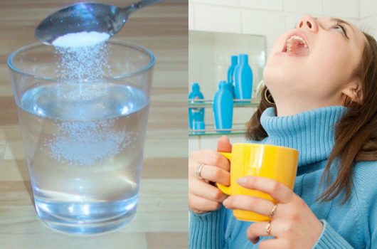 Súc miệng bằng nước muối là cách đơn giản và hiệu quả nhất trị chứng lưỡi trắng có mùi hôi