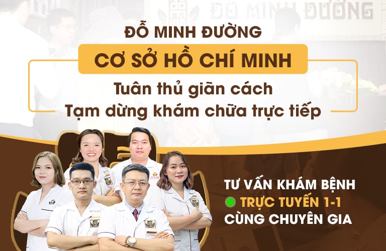 Đỗ Minh Đường cơ sở TP Hồ Chí Minh tạm dừng khám trực tiếp, đẩy mạnh khám, tư vấn online