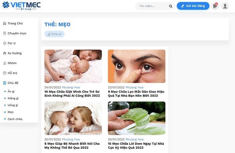 Vietmec.com hứa hẹn trở thành nền tảng thông tin sức khỏe toàn diện, uy tín